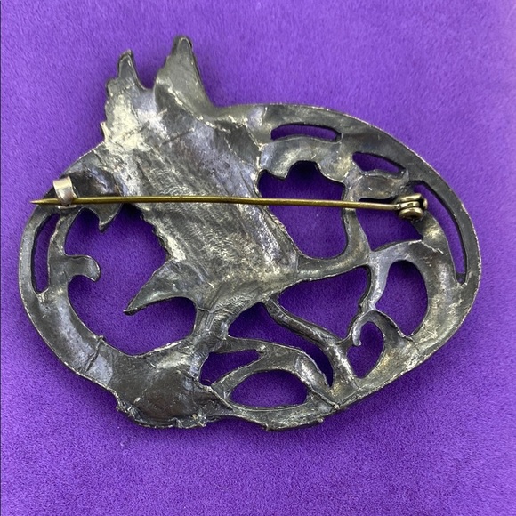 💛 Unique Silver Flamingo Brooch - Picture 2 of 4